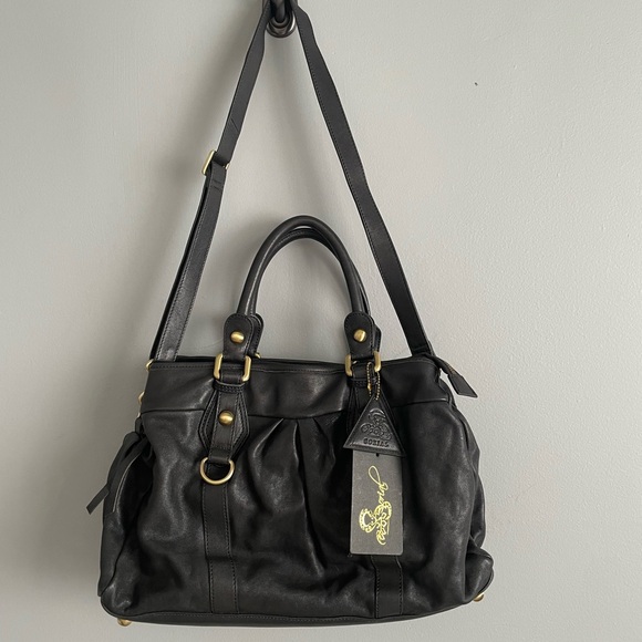 Sorial Leather Handbag w/ Detachable Shoulder Strap - Picture 7 of 16